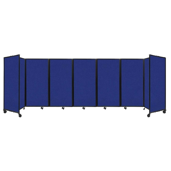 Versare Room Divider 360 Folding Portable Partition 19'6" x 6' Royal Blue Fabric 1172705 - main